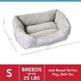 thumbnail image 3 of Vibrant Life Cat & Dog Bed, Cozy Cuddler, Grey, Small, 19" x 15", 3 of 9