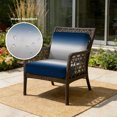 thumbnail image 2 of Outdoor Patio Cushion Covers 4 Pack Blue Grey Ombre Patio Chair Cushion Covers with Ties and Zipper Gradient Gradual Color Waterproof Outdoor Seat Cushion Covers for Patio Furniture 22"x22", 2 of 9
