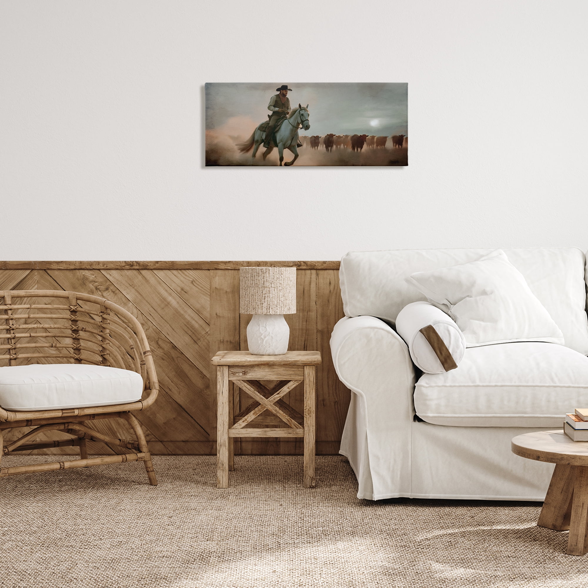 Stupell Industries Home Bound Cowboy Canvas Wall Art, design by Kim Allen