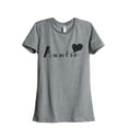 thumbnail image 1 of Thread Tank Auntie Heart Women's Fashion Relaxed Crewneck T-Shirt Tee Heather Grey Small, 1 of 5