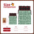 thumbnail image 2 of Color Matching Linen Bundle Mouth Gift Bag Can Be Used For Daily Small Items Green Houndstooth Vintage Texture Hand-Drawn Sketch_1 Medium, 2 of 8
