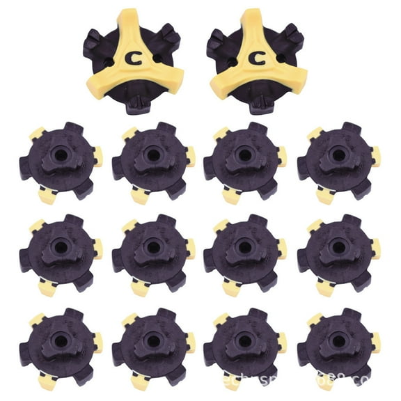 18 Count SCORPION STINGER GOLF SPIKES (Q-LOK) | YELLOW/BLACK Cleats Replacement