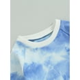 thumbnail image 5 of Bagilaanoe 2PCS Toddler Baby Girl Boy Long Pants Set Tie-Dye Long Sleeve Sweatshirt Pullover Tops + Sweatpants 6M 12M 18M 24M 3T Kids Casual Sweatsuits, 5 of 8