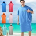 thumbnail image 3 of Towel Bathrobe Beach Quick Drying Adult Swimming Hooded Absorbent Bath Nice [ ^β U6T9, 3 of 5