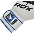 thumbnail image 6 of RDX F7 Leather Boxing Gloves for Men Women, Unisex Sparring Muay Thai Gloves for Punching Bag with Ventilated Palm, Golden, 16oz, 6 of 10