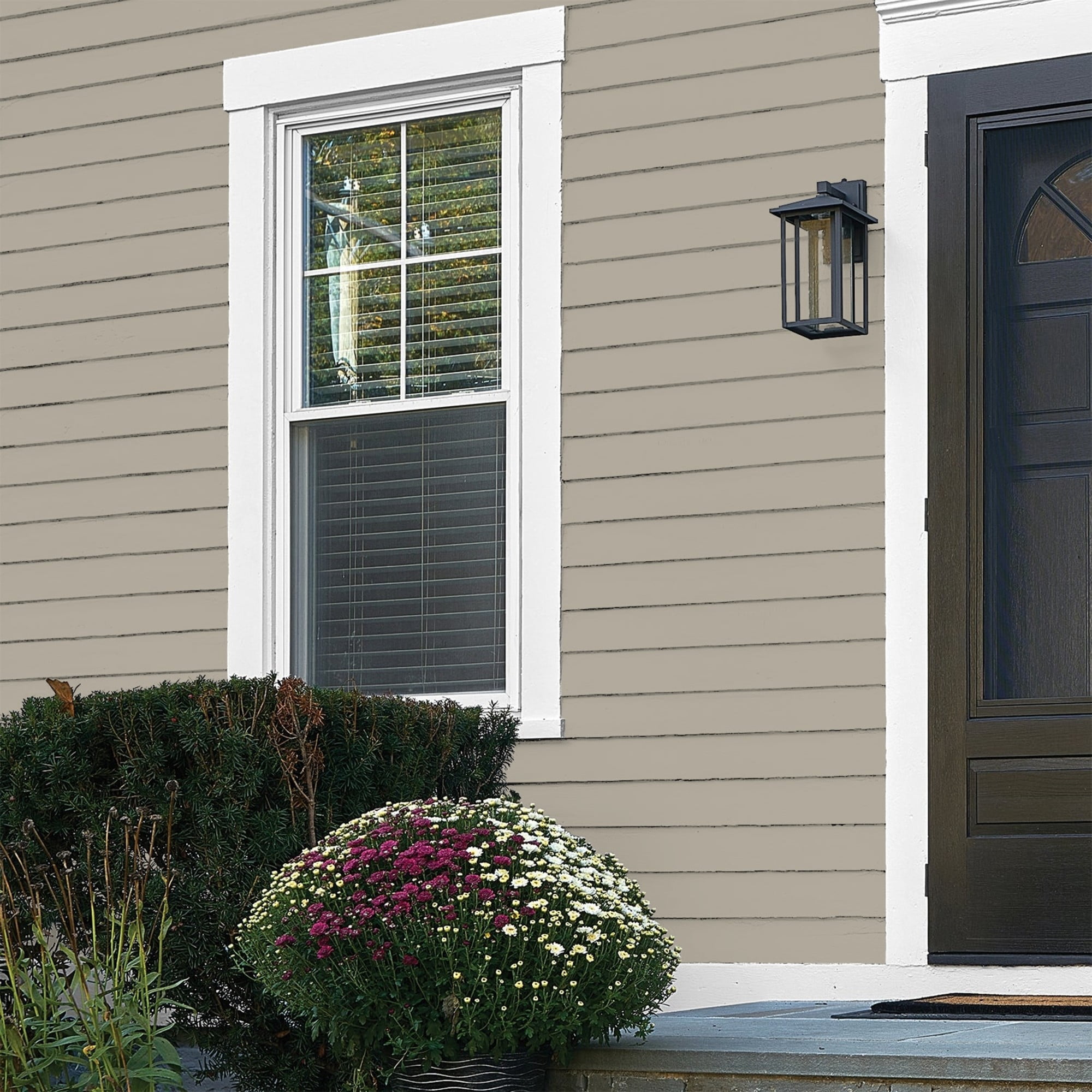Glidden HEP Sharkskin / Gray Flat Exterior Paint with Primer, 1 Gallon