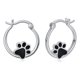 thumbnail image 2 of Pendientes De Aro De Diseño De Huella Negra Lindos 925 Para Las Mujeres Esmalte De Lujo Fiesta De Cumpleaños Declaración Joyería Envío De Gota, 2 of 4