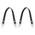 thumbnail image 1 of Uxcell 2 Pcs Metal PU Leather Purse Handle Strap Replacement for DIY Women Clutch Bag Handbags Negro 13 pulgadas, 1 of 7