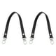thumbnail image 1 of Uxcell 2 Pcs Metal PU Leather Purse Handle Strap Replacement for DIY Women Clutch Bag Handbags Negro 13 pulgadas, 1 of 7