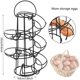 thumbnail image 2 of Dispensador de huevos de Metal con diseño en espiral, soporte para estante con cesta de almacenamiento para encimera de cocina, 2 of 6