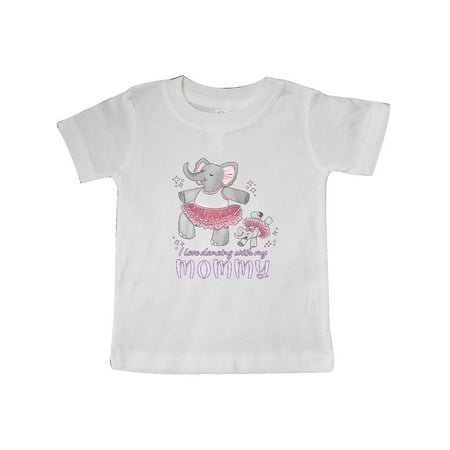 

Inktastic I Love Dancing With My Mommy Gift Baby Boy or Baby Girl T-Shirt