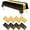 Black and Gold, variant on 8Pack Disposable Plastic Tablecloths and Satin Table Runner Set Black Gold Dot Table Cloth Gold Satin Table Runner for Graduation Wedding Birthday Baby Shower Anniversary Holiday Party Decorations