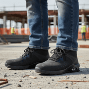 SPIEZ Men's Safety Shoes, Lightweight & Easy-to-Clean Waterproof Composite Toe, Slip-Resistant Work Sneaker