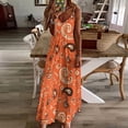 thumbnail image 3 of Orange Paisley Fabric Floral Pattern Design Design Sleeveless Dress Woman Fashion Long Dresses Women's Summer Suit Dress 2025, 3 of 7