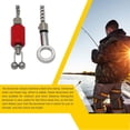 thumbnail image 3 of Wosthever Indicadores de mordida prácticos resistentes al desgaste Conector de pesca de acero inoxidable Sensor colgante Indicador de cadena Pescar Rojo, 3 of 6