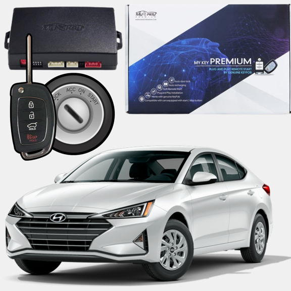 MyKey Premium 2019-2020 Hyundai Elantra AD Key Ignition Remote Start Kit, Plug-and-Play