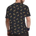 thumbnail image 2 of Wukai Christmas Deers Print Men's Short-Sleeved Mesh T-Shirt,Quick-Dry Short Sleeve Workout T-Shirt-X-Large, 2 of 8