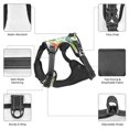 thumbnail image 4 of Dog Harness Small Medium Large Sized Dog - Toucan and Hummingbird Breathable Easy Walk No Pull Dog Harness, Adjustable Reflective Pet Dog Vest for Training, Walking, Hiking, 4 of 5