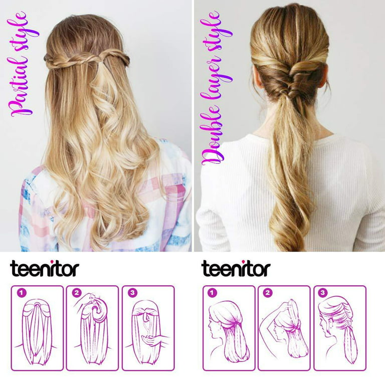 TCOTBE 2 Sets Topsy Tail Hair Tool DIY Hair Styling Tool Kit Hair Loop  Styling Tool Hair Braiding Tool Updo Ponytail Maker Accessories French  Braid