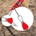 thumbnail image 1 of Ajustador de polea de trinquete de metal con ganchos de mosquetón, tensor de cuerda de tienda de campaña, para acampar al aire libre, tienda de Rojo Pequeño, 1 of 8