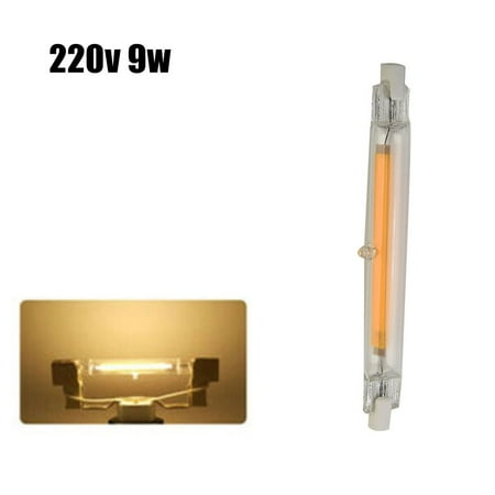 

TENCE COB R7s LED Glass 5W 78mm/9W 118mm Dimmable Replace Halogen Tube 220V/110V