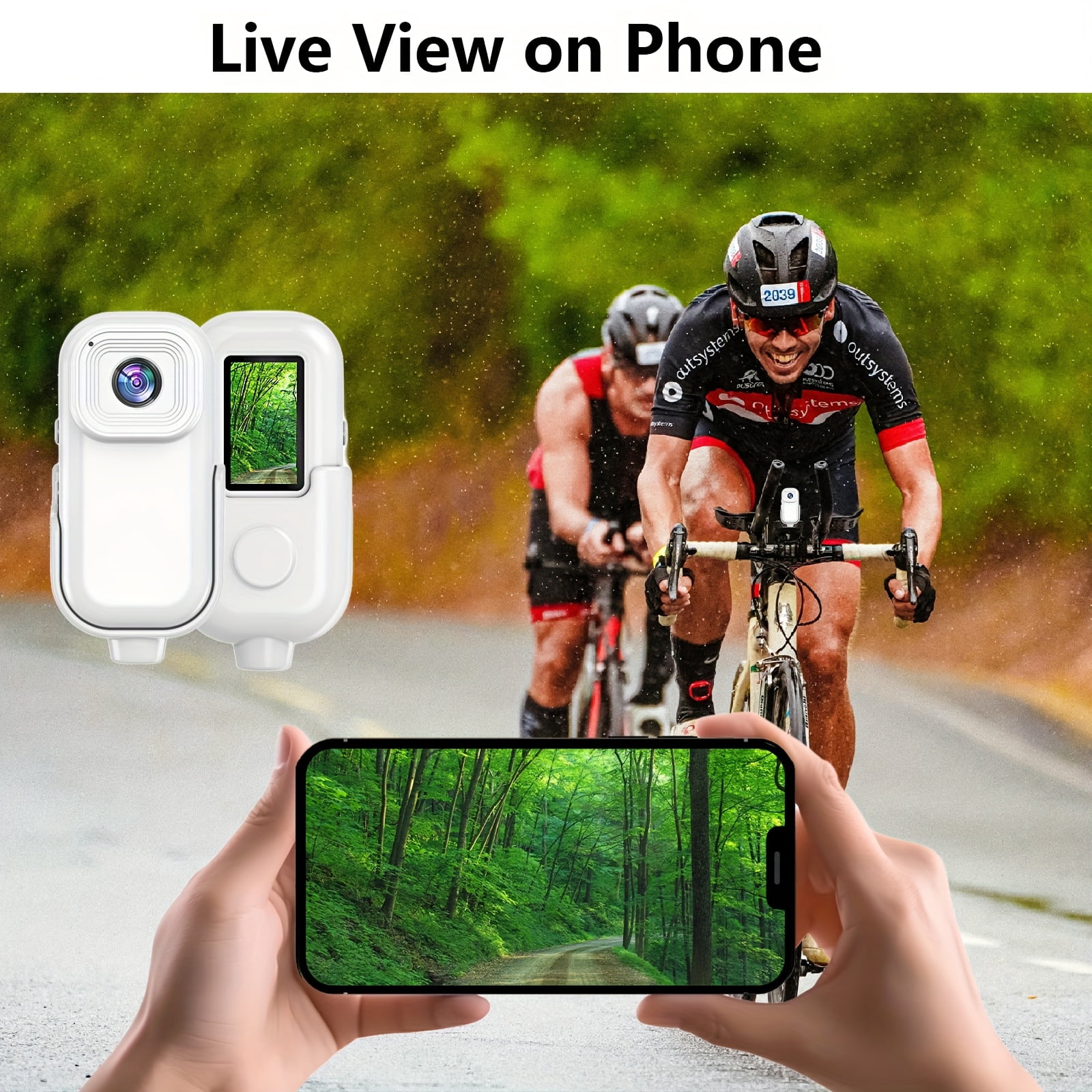 Miniature Body Camera, Thumb-Sized Wearable Camera with Audio Video Recording, Hands-Free POV Vlogging Camera for Hiking, Fishing, Travel, Outdoor Adventure Gear