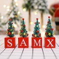 thumbnail image 2 of Mini Árbol De Navidad Adornos De Mesa De Escritorio De Madera Accesorios De Decoración De Navidad Para El Hogar Fiesta Bar Oficina Serendint HA038596-00, 2 of 6