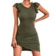 thumbnail image 3 of Vestido Con Dobladillo Cruzado, Poliéster, Elegante, A La Moda, Con Volantes Suaves, Para La Vida Diaria, Para Fiestas En La Playa ANGGREK Otros, 3 of 5