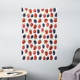 thumbnail image 1 of Fruits Tapestry, Delicious Ripe Berry Print Strawberries Raspberries Blackberries Summer Fruits Image, Wall Hanging for Bedroom Living Room Dorm Decor, 40W X 60L Inches, Plum Red, by Ambesonne, 1 of 2