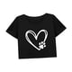 thumbnail image 5 of Camiseta informal con cuello redondo y suave para mujer, para ir de compras, oficina, uso diario S, 5 of 7