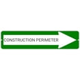 thumbnail image 2 of CONSTRUCTION PERIMETER Green Right Arrow 24 x 6 inch Aluminum Composite Sign, 2 of 4