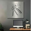 thumbnail image 5 of Luxe Metal Art 'Burlap Vegetable BW Sketch Peas' by Studio Mousseau, Metal Wall Art, 36"x36", 5 of 7