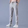 thumbnail image 5 of Men'sFastDryStretchPantsCasualHighElasticWaistBusinessClassicTrousers, 5 of 5