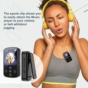 MP3 Player,Bluetooth 5.4 MP4 Music Player with 64GB SD Card,Portable HIFI Sports Music Player with Clip Touch Screen Button,Voice Recorder,FM Radio,E-Book,Support up to 128GB for Running,Walking