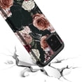 thumbnail image 5 of Google Pixel 4 Case, Kaesar Slim Hybrid Dual Layer Shockproof Hard Cover Graphic Fashion Cute Colorful Silicone Skin Cover Armor Case for Google Pixel 4 (Black Marble Flower), 5 of 5