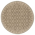 thumbnail image 5 of SAFAVIEH Courtyard Cori Bordered Indoor/Outdoor Runner Rug, Brown/Light Beige, 2'3" x 8', 5 of 10