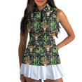 thumbnail image 3 of Whosucclay Skull Cactus Print Womens Golf Shirt for Ladies, Durable Sleeveless Ladies Golf Shirts for Outdoor Sports XS - 2XL, 3 of 8
