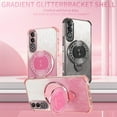 thumbnail image 2 of Kickstand Case for OnePlus Nord CE 4 Cover Soft TPU Silicone Phone Case with Luxury Magnetic Mirror Stand Shell for Women Men Anti-Fall Cover Compatible with OnePlus Nord CE 4 Case, 2 of 7