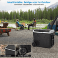 thumbnail image 4 of Leeten 12V 53 Quarts Portable Car Refrigerator, RV Car Freezer Travel Refrigerator with Handle and Wheels, Fast Cooling Machine for Outdoor Camping/Party/BBQ,12/24V DC & 100-240V AC, 4 of 7