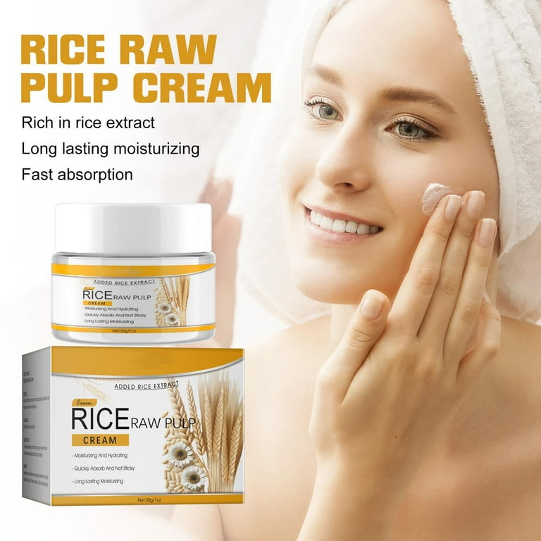 Gzwccvsn Rice Puree Face Cream 30g Moisturizing Face Cream