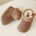 thumbnail image 6 of Ulitacool Boots For Girls Winter Girls Boots Warm Lined Boots Indoor Outdoor Non Soft Sole Toddler Shoes Adorable Basic Shoes 9-10 Years Khaki, 6 of 8