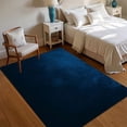 thumbnail image 2 of Solid Navy Blue Area Rug Non Slip Washable Floor Carpet for Living Room Bedroom Nursery with Smooth Solid Color Pattern, 2 of 9