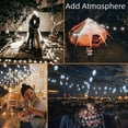 thumbnail image 5 of 2Pack Solar String Lights Outdoor Waterproof,Each 60 LED 30.2FT Solar Powered Globe Fairy Lights with 8 Lighting Modes for Outside Patio Garden Yard Porch Decor,SKYUSE (White), 5 of 10