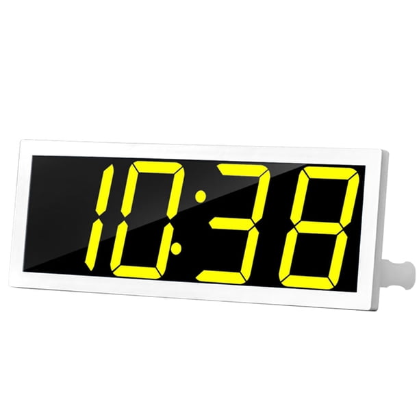 Reloj de pared digital grande inteligente Control de la aplicación Hora / Fecha / Temperatura Pantal Tomshoo Blanco