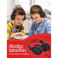 thumbnail image 3 of Auriculares para Niños Gorsun Premium A66 con Volumen Limitado de 85dB/94dB Micrófono HD Integrado Plegables Ajustables Rojos, 3 of 3