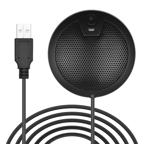 yeacher USB Desktop Condenser Microphone 360° Omnidirectional Mic with 2m Long Cable Type-C Plug for Computer Video Conference Online Teaching Gaming Video Recording Interview