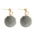 thumbnail image 6 of Grandest Birch Women Winter Jewelry Pom Pom Ball Drop Pendant Charm Stud Earrings Gift Alloy, Pom Pom Yellow, 6 of 7