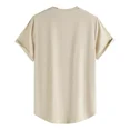 thumbnail image 3 of Playera Azul Hombre Camiseta Corte Bajo Curvo, 3 of 3