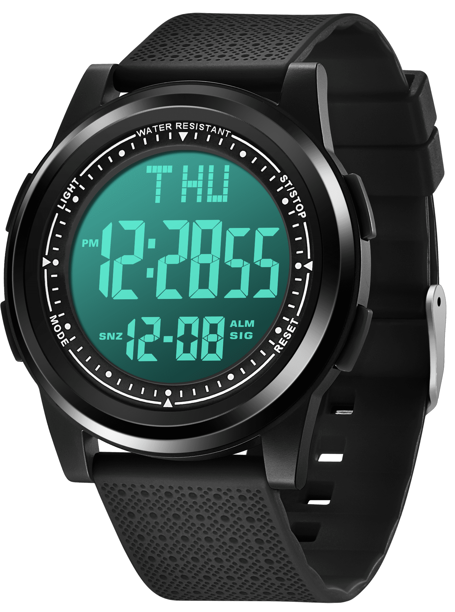 Watch for Men, UltraThin Men Digital Watch with Stopwatch/Alarm/Dual