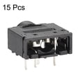 thumbnail image 3 of 3.5mm Headphone Jack Female Audio Socket Connector Stereo 5 Pins PCB Mount Plastic Black 15pcs, 3 of 3